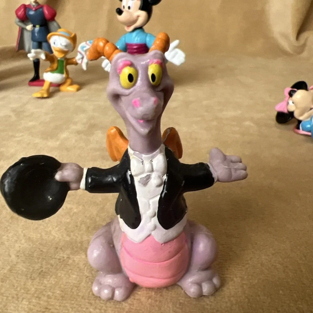 Disney Mini Figurine Lot Of 14 Mickey, Mini, Boots, Cinderella, Esmeralda, PVC